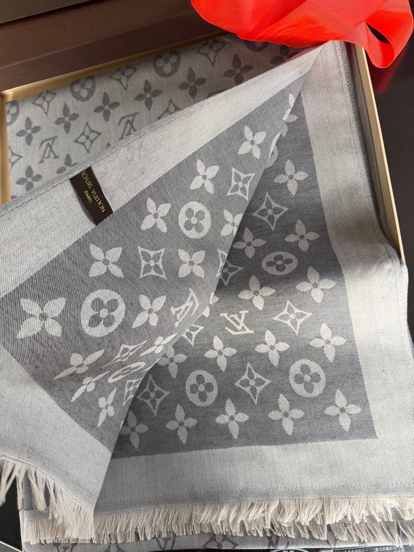 グレー マフラーノベルティ