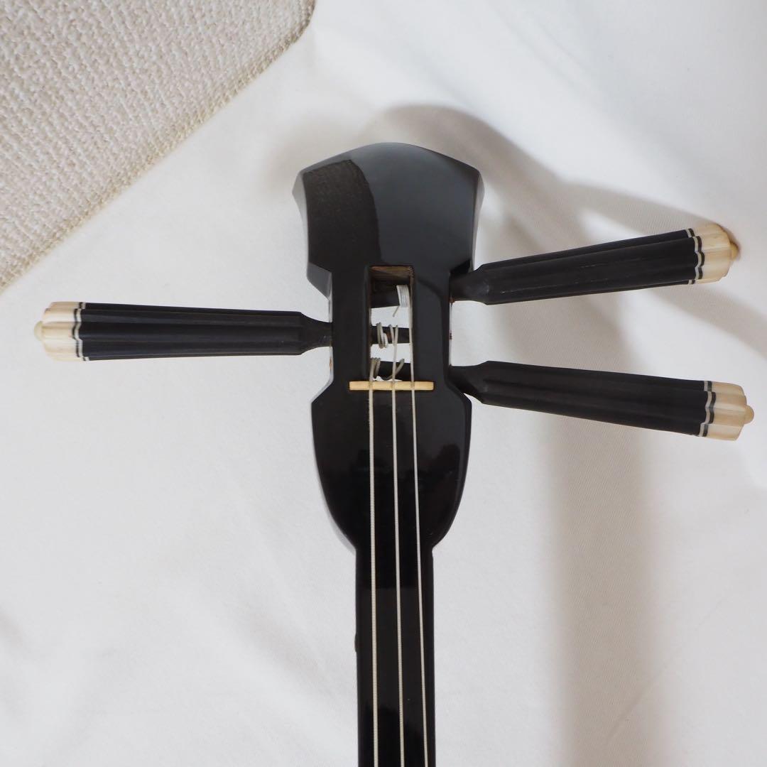 沖縄　三線　袋付　人工皮