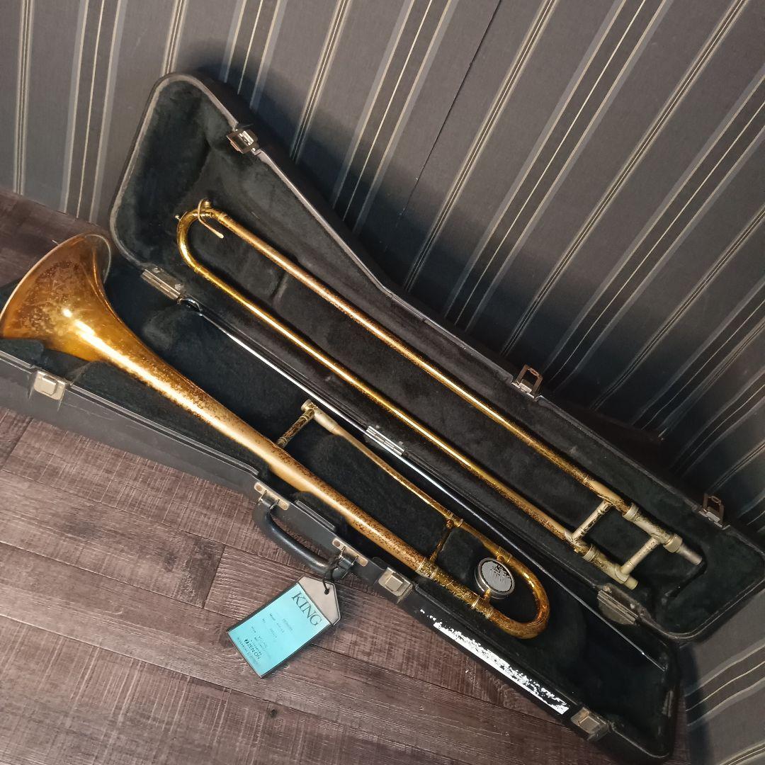 現状品 KING キング 606-LAトロンボーン 純正 ハードケース