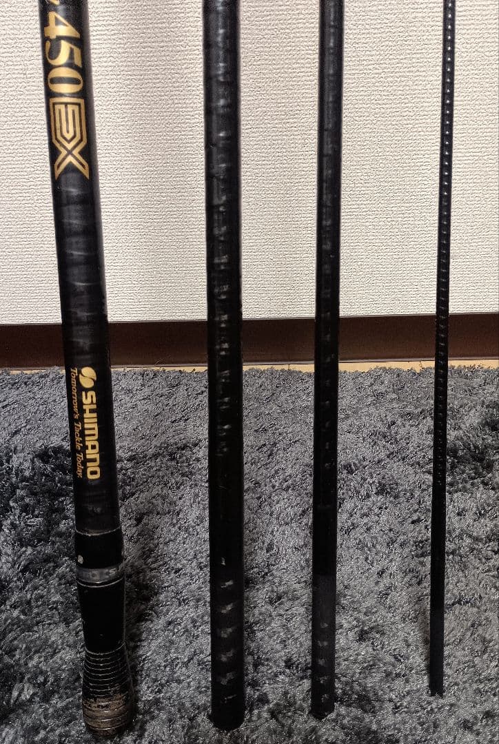シマノハイパワーXスーパーサーフカスタム450EX！4本継ぎ投げ竿ガイド改造品