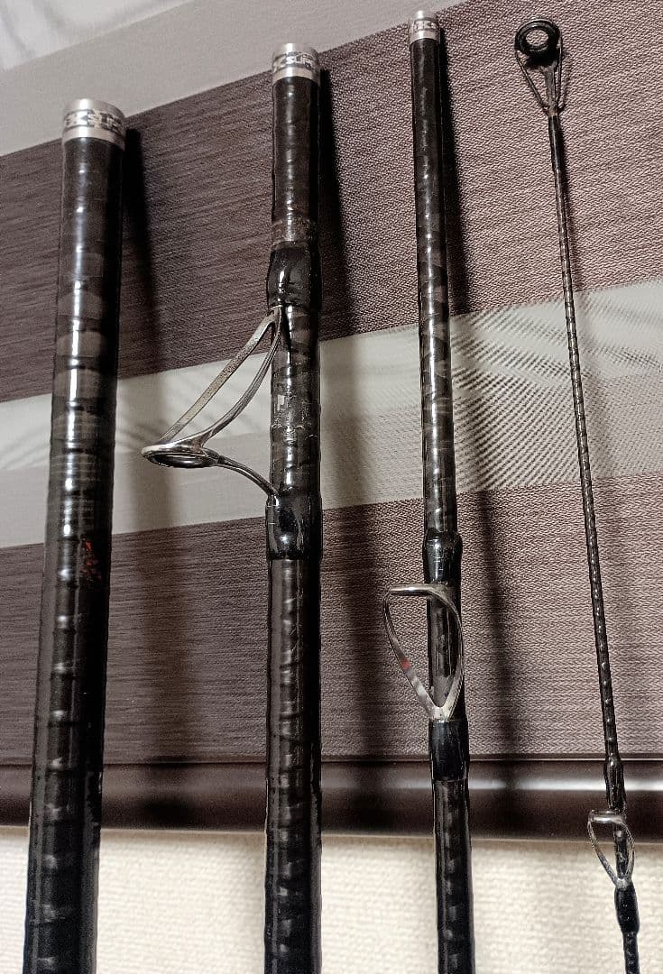 シマノハイパワーXスーパーサーフカスタム450EX！4本継ぎ投げ竿ガイド改造品