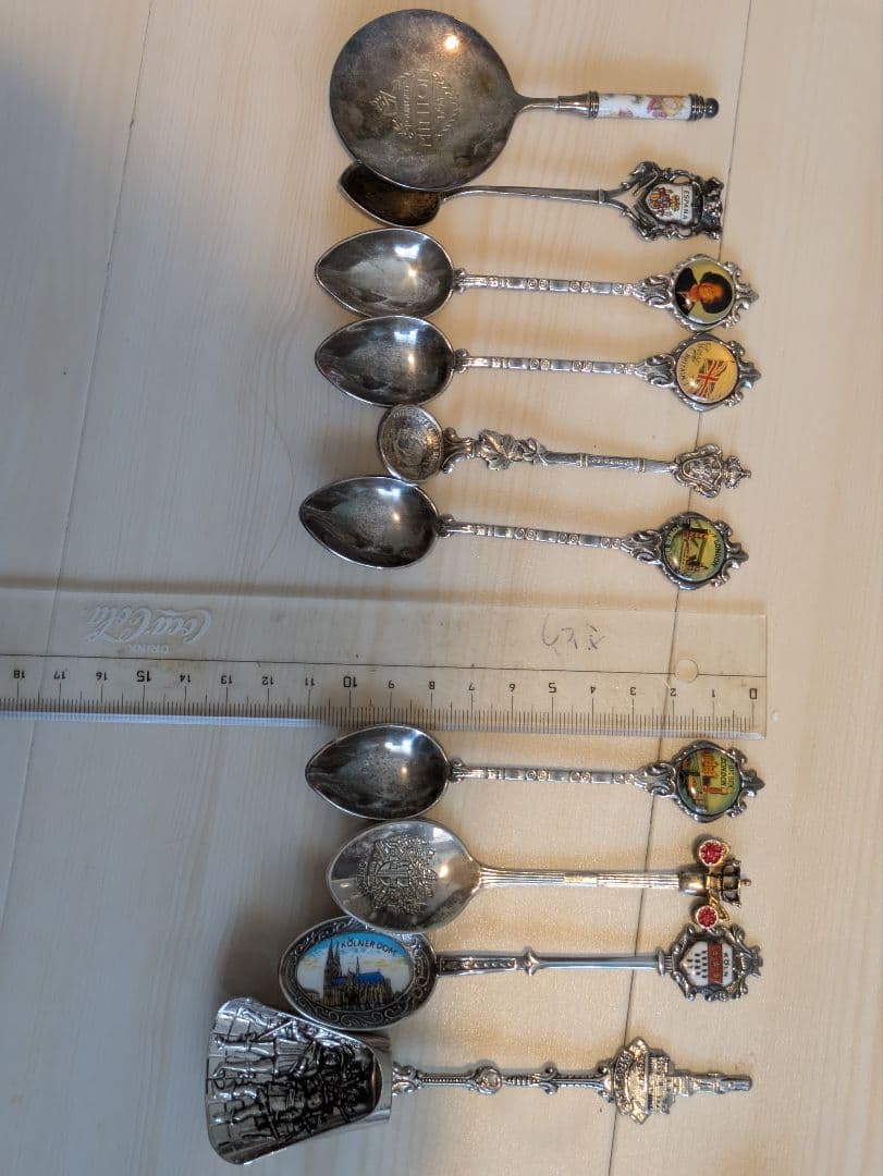 (木製スプーンラック付き）スーベニアスプーンラック　セット