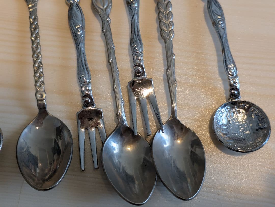 (木製スプーンラック付き）スーベニアスプーンラック　セット