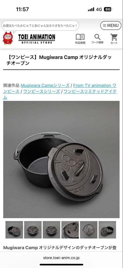 激レア　ワンピース　ダッチオーブン　海賊キャンプ