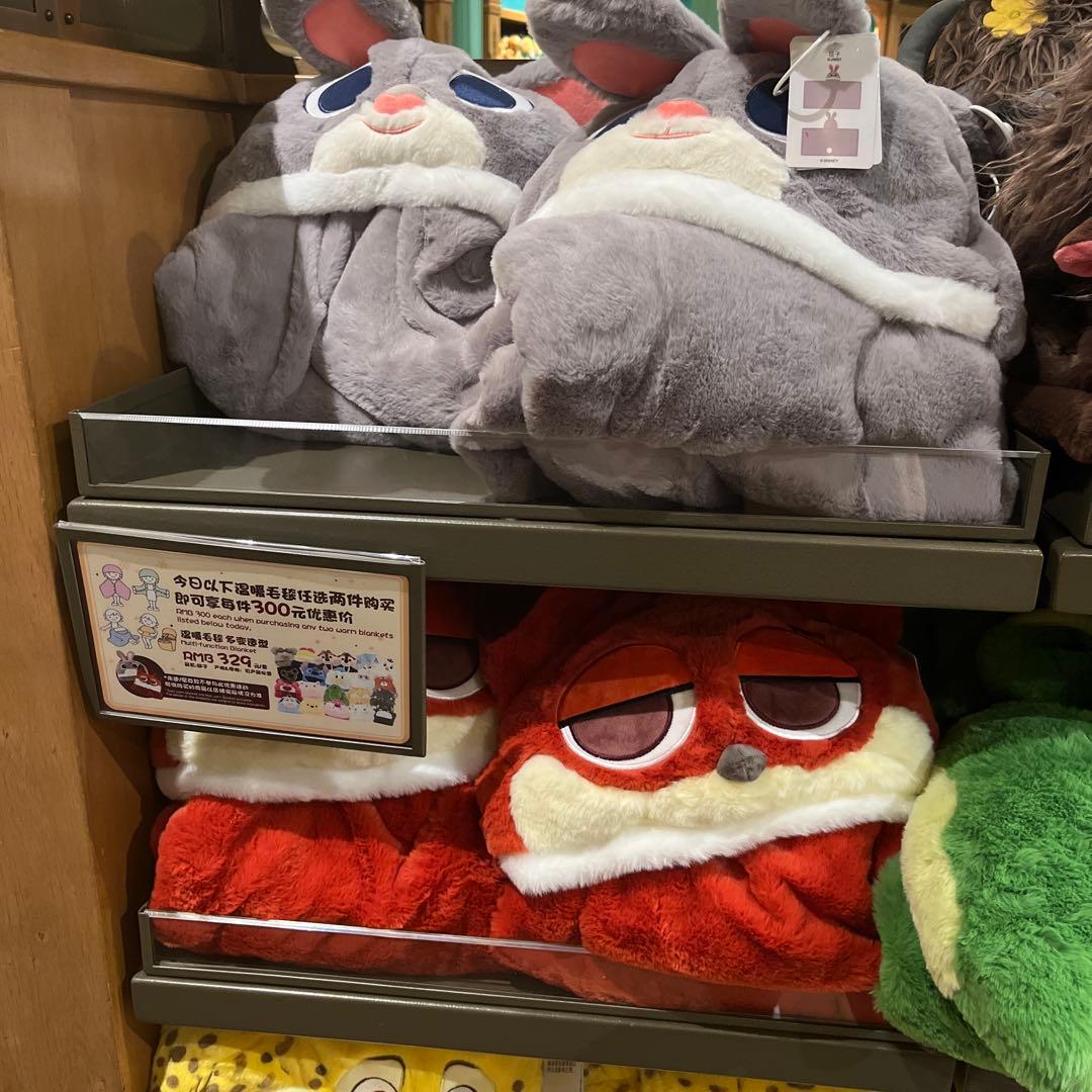 上海ディズニーランド　ズートピア　ジュディブランケット