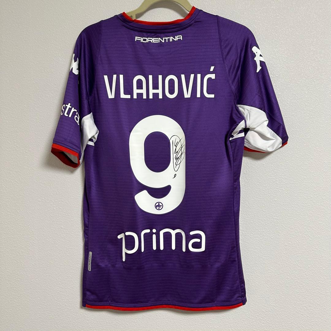 ヴラホヴィッチ　サイン　ユニフォーム　フィオレンティーナ現ユヴェントス　ケース付