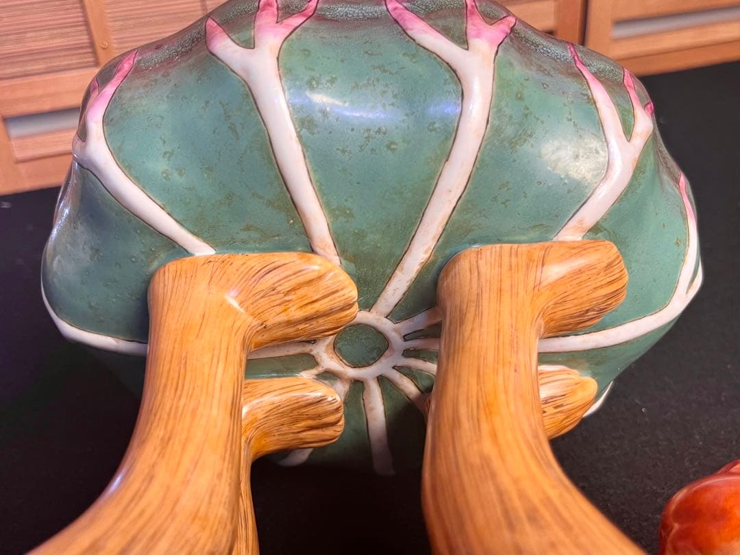 中国美術品　漢詩　陶器　猿　置物　美術品　アンテーク　お皿　茶道具　骨董品