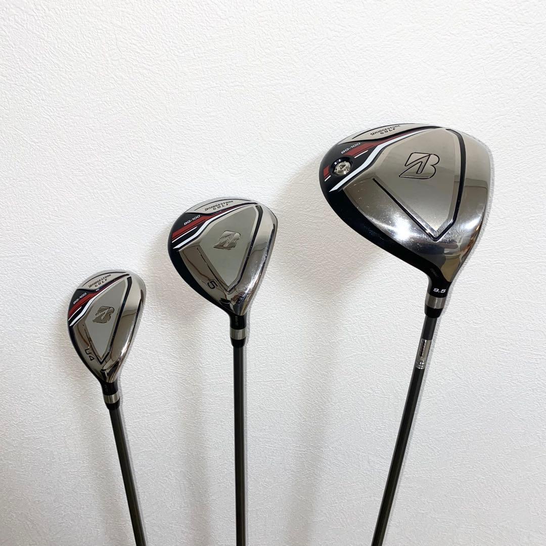 良品ブリヂストンBG-100メンズ用ゴルフクラブフルセット初心者キャディバッグ付