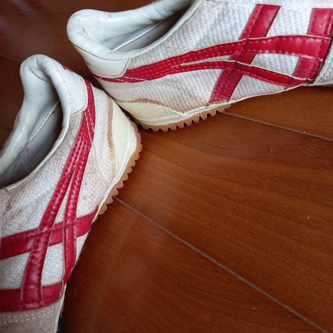 ASICS TIGER スニーカー ホワイト/レッド 日本製 昭和