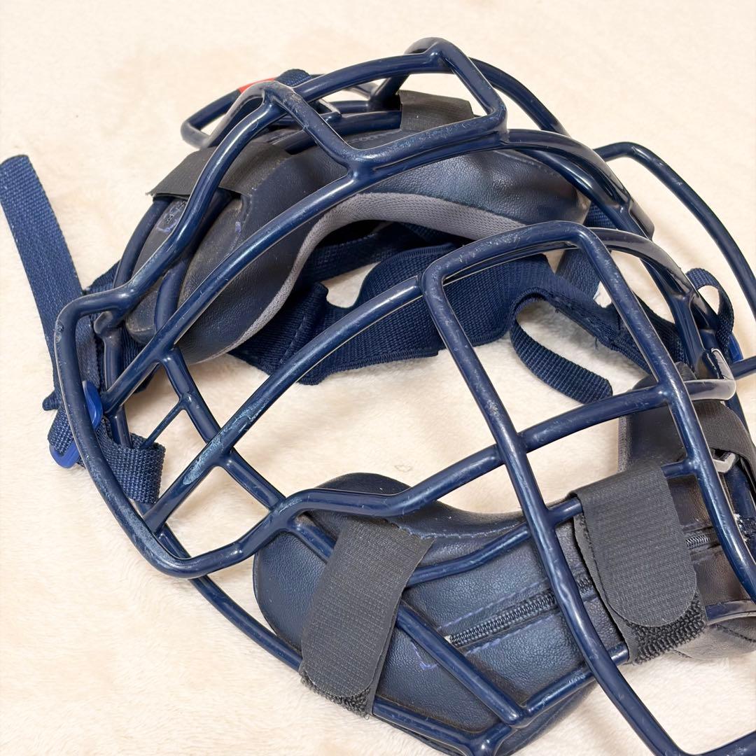 ミズノ ソフトボール キャッチャー防具一式 ネイビー 5点 レガース(軟式用)