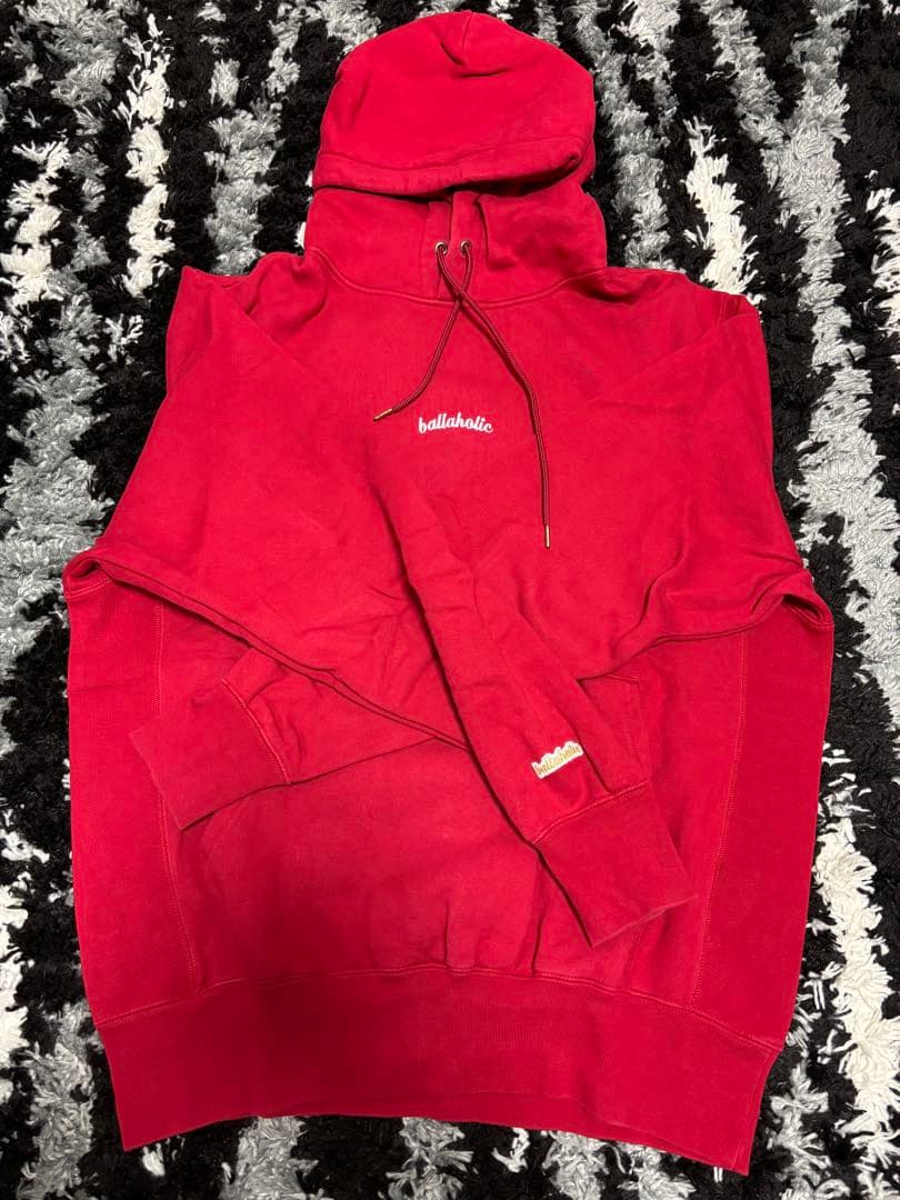 ballaholic 赤 フーディー　L