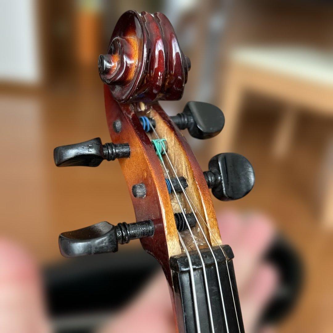 年末キャンペーン　純木製　バイオリン 本体 ハードケース付き 百花