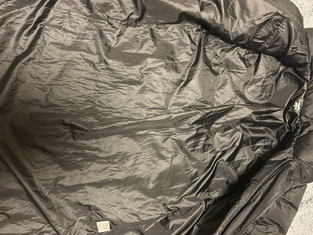 Mizuno フード付きロングダウンジャケット M ブラック