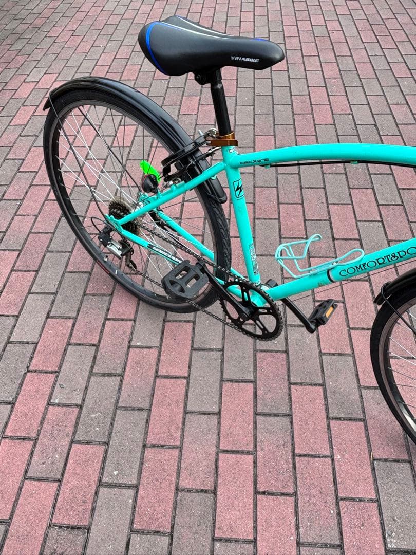 脱着前籠付きオートライト・クロスバイク(27㌅)お引き取り限定[配達可]