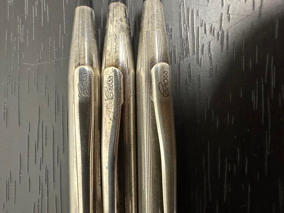 ★希少レトロ3本セット★ CROSS クロス クラシックセンチュリー シルバー