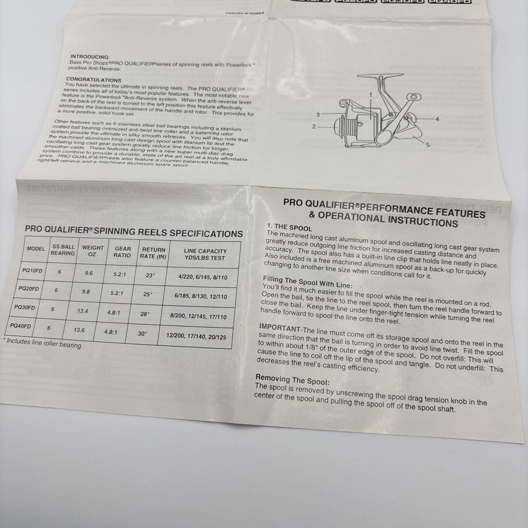 BassProShops PRO QUALIFIER 10F チタン リール
