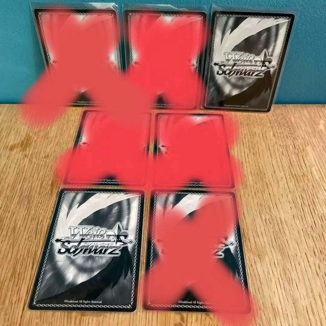 ヴァイスシュヴァルツ　アイマス　“今を大切に”6枚セット　箔押しサイン入り