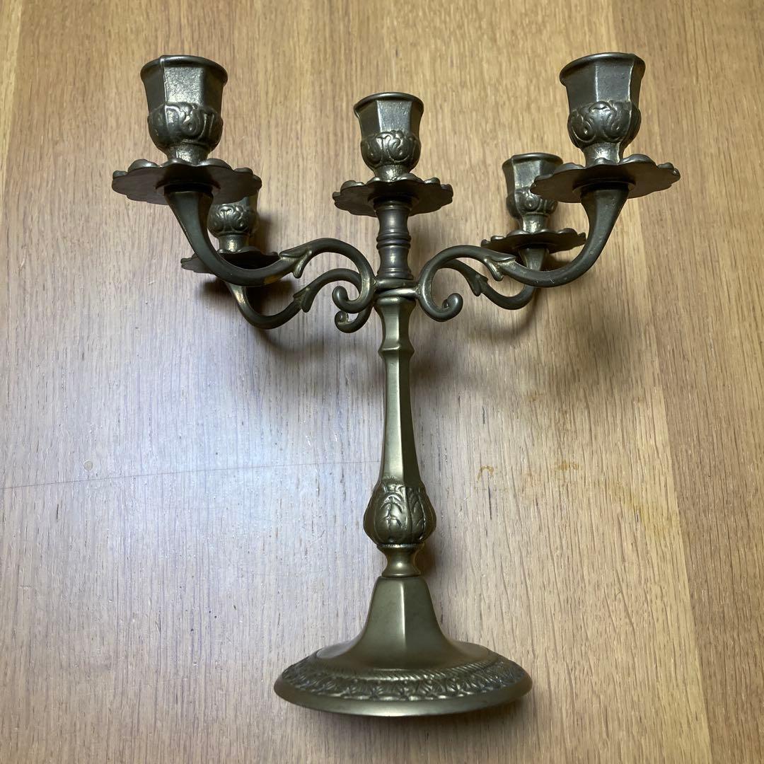 アンティーク5灯キャンドルスタンド