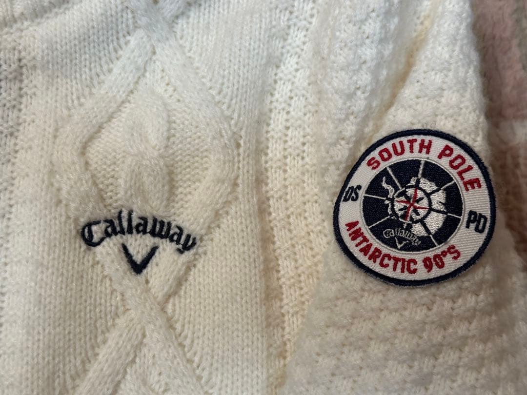 【未使用級】キャロウェイ Callaway ニット ダブルジップ ブルゾン S