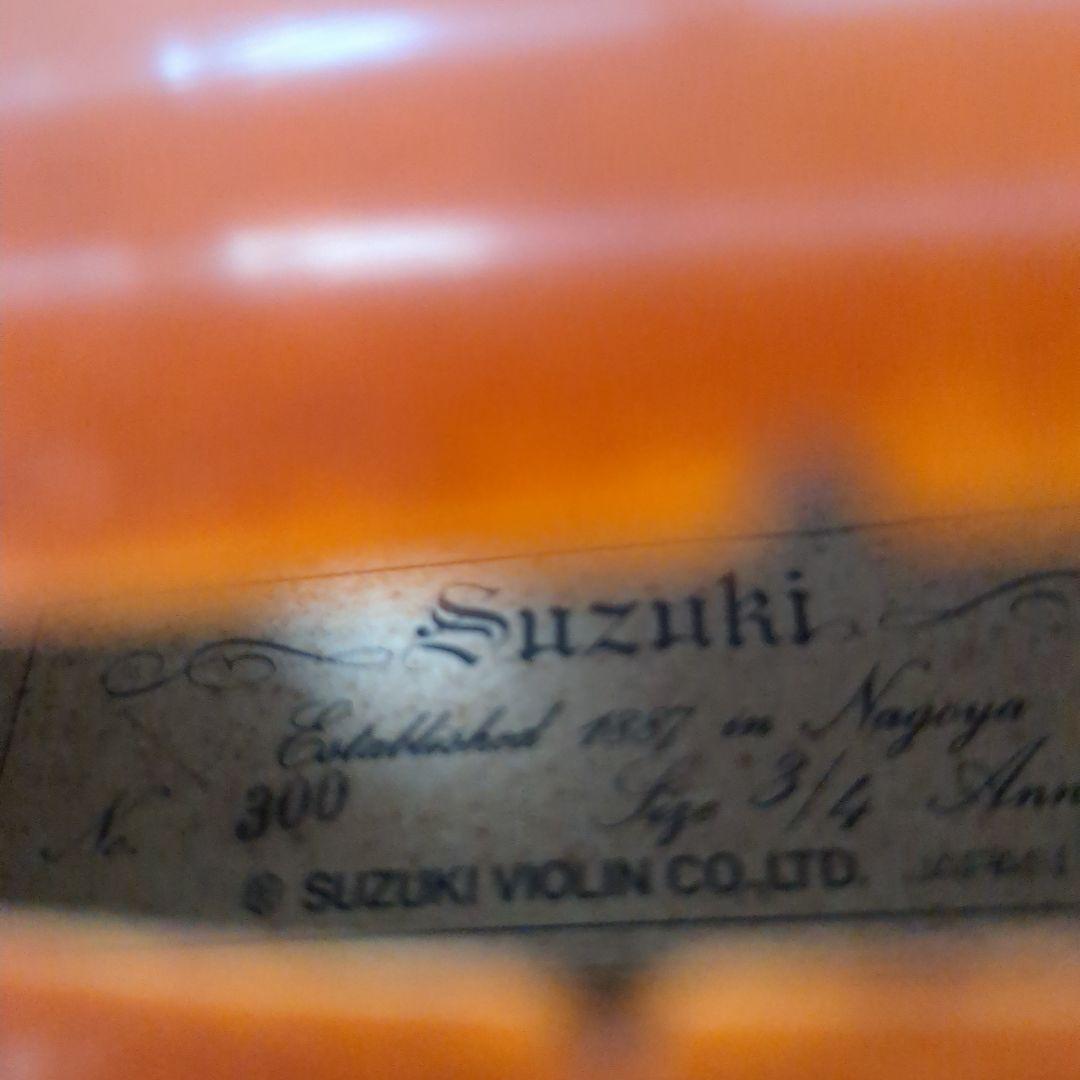 スズキ バイオリン No.300 3/4 1977 T.SUGITO弓 虎杢