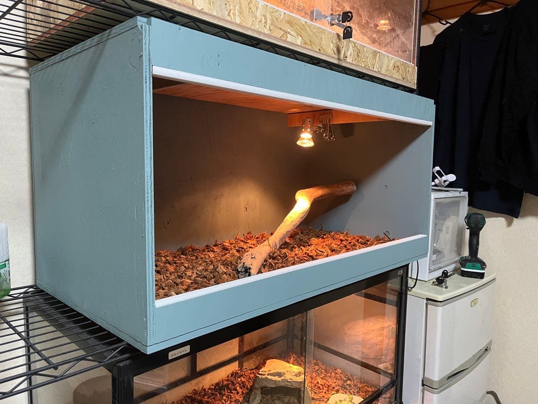 爬虫類ケージ　90×45×45 カラーケージ　ペット　飼育　ケージ