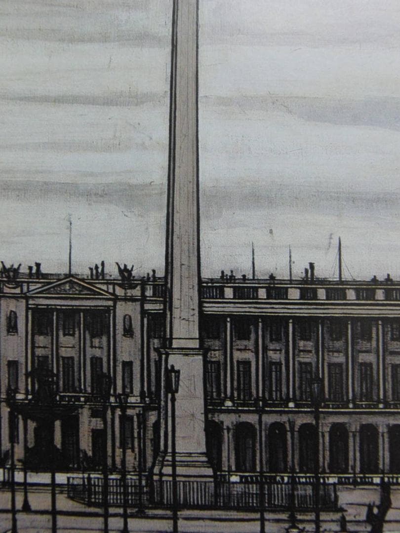 ベルナール・ビュッフェ、希少画集の額装画、オーダーマット付・日本製新品額入