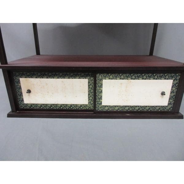 京塗師市川準斎糸目紹鴎棚組立式共箱附き [B28499]