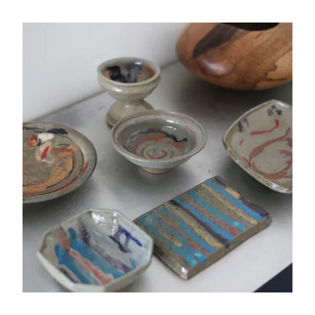 稀少 成井窯 × 写真家 高橋恭司 マグカップ / 炎画 ヒビ 陶芸 陶器 芸術