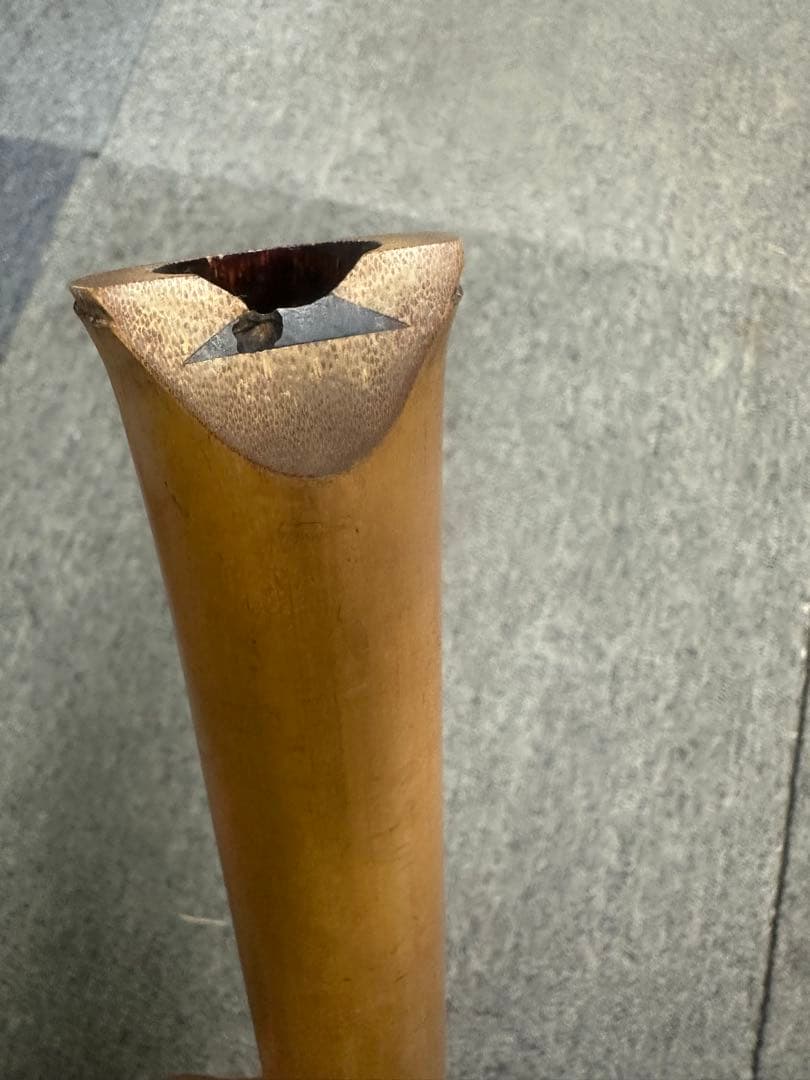 【根竹・銘あり・良音材】尺八 1尺8寸相当 / 古管・和楽器shakuhachi