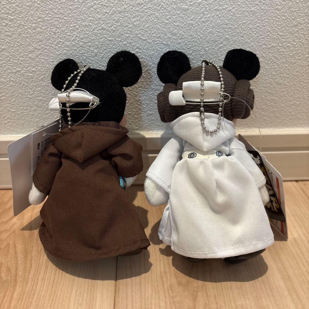 スターウォーズ　ミッキー　ミニー　ぬいぐるみバッジ　STAR WARS