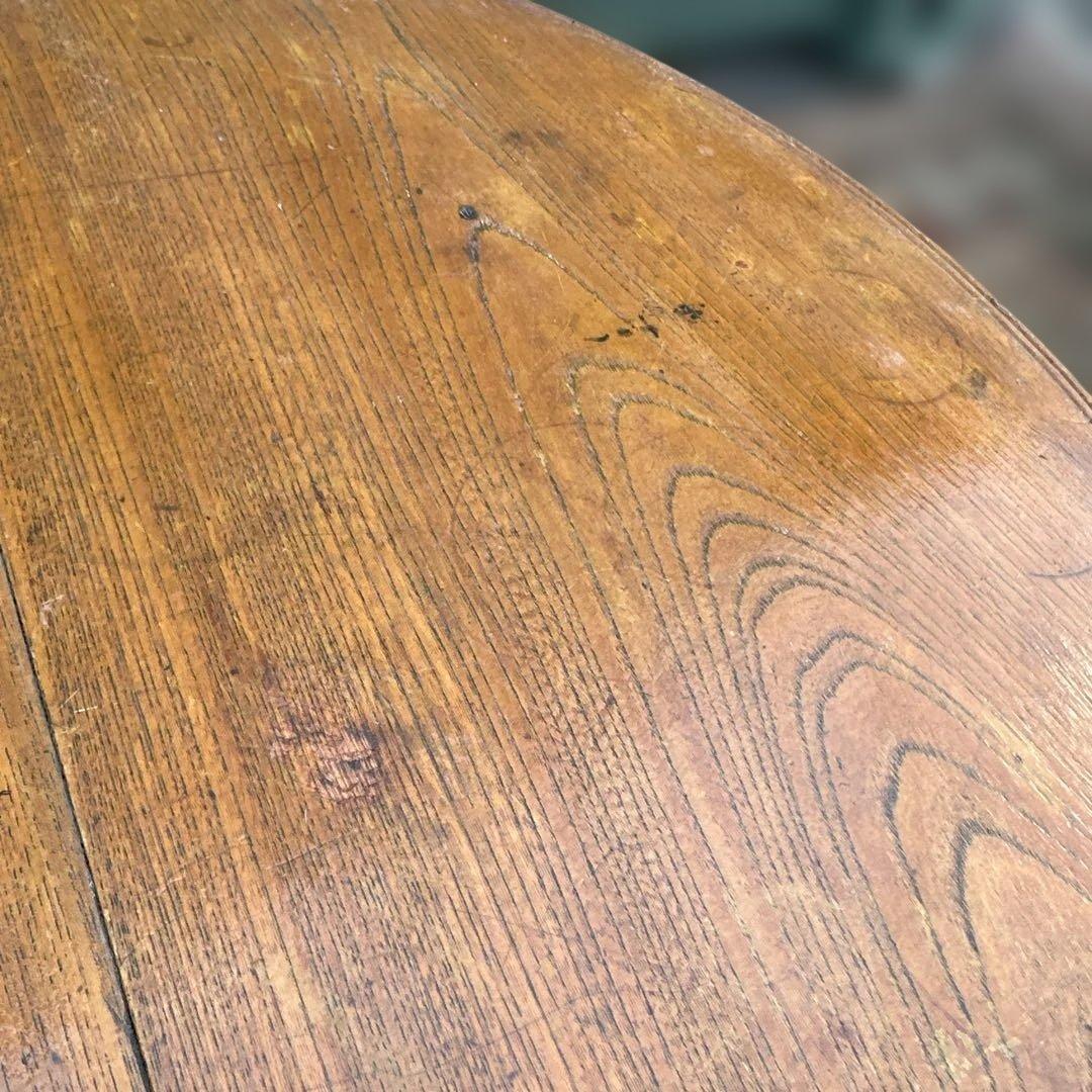 最終お値下げ‼️ヴィンテージ　希少品　猫脚　ちゃぶ台❗️木製円形テーブル