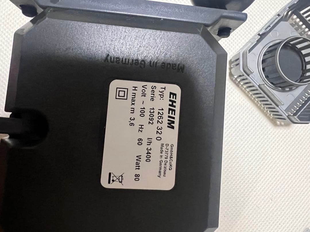 EHEIM ポンプ 1262 320 3400L/h
