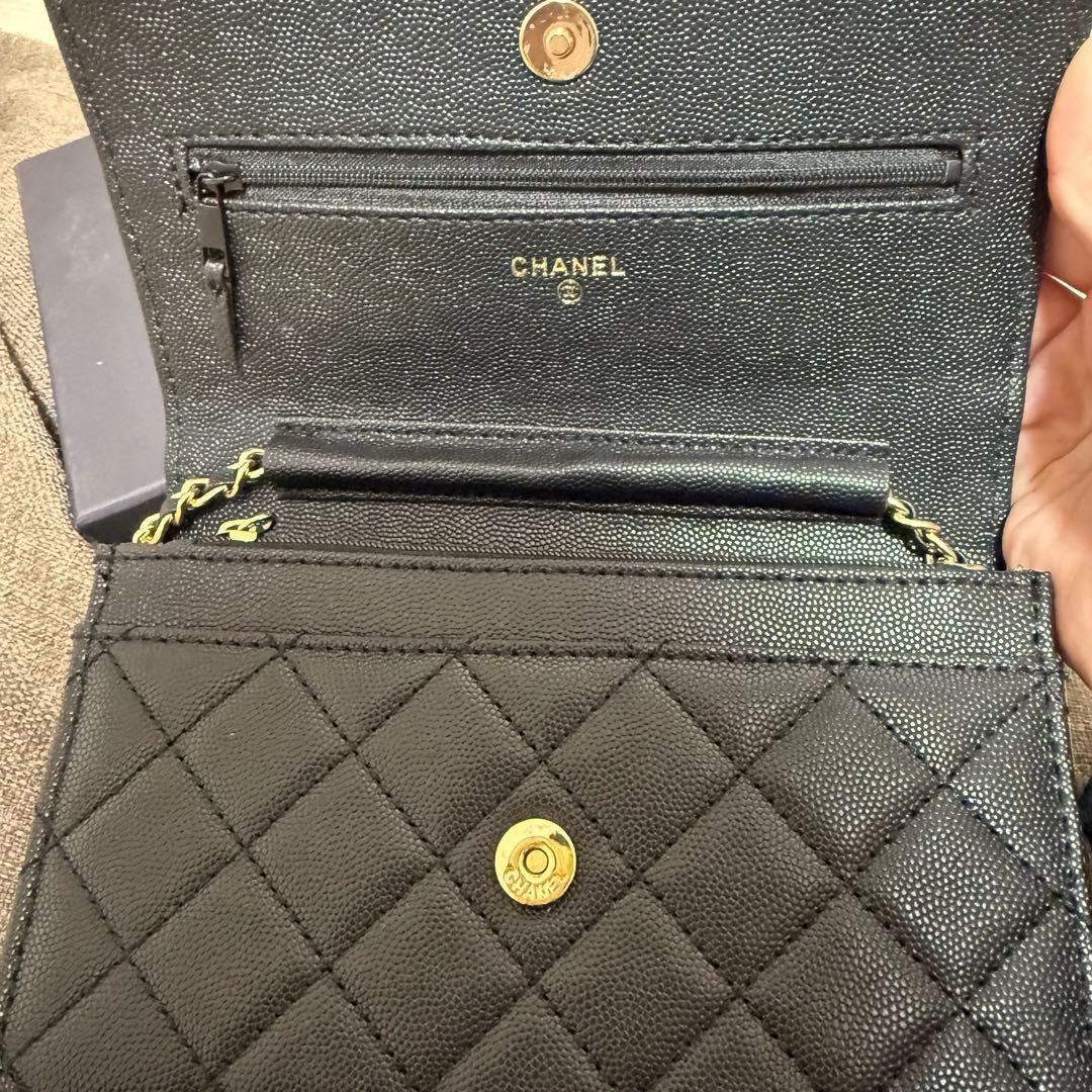 CHANEL MAKEUP ウォレットショルダーバッグ ブラック