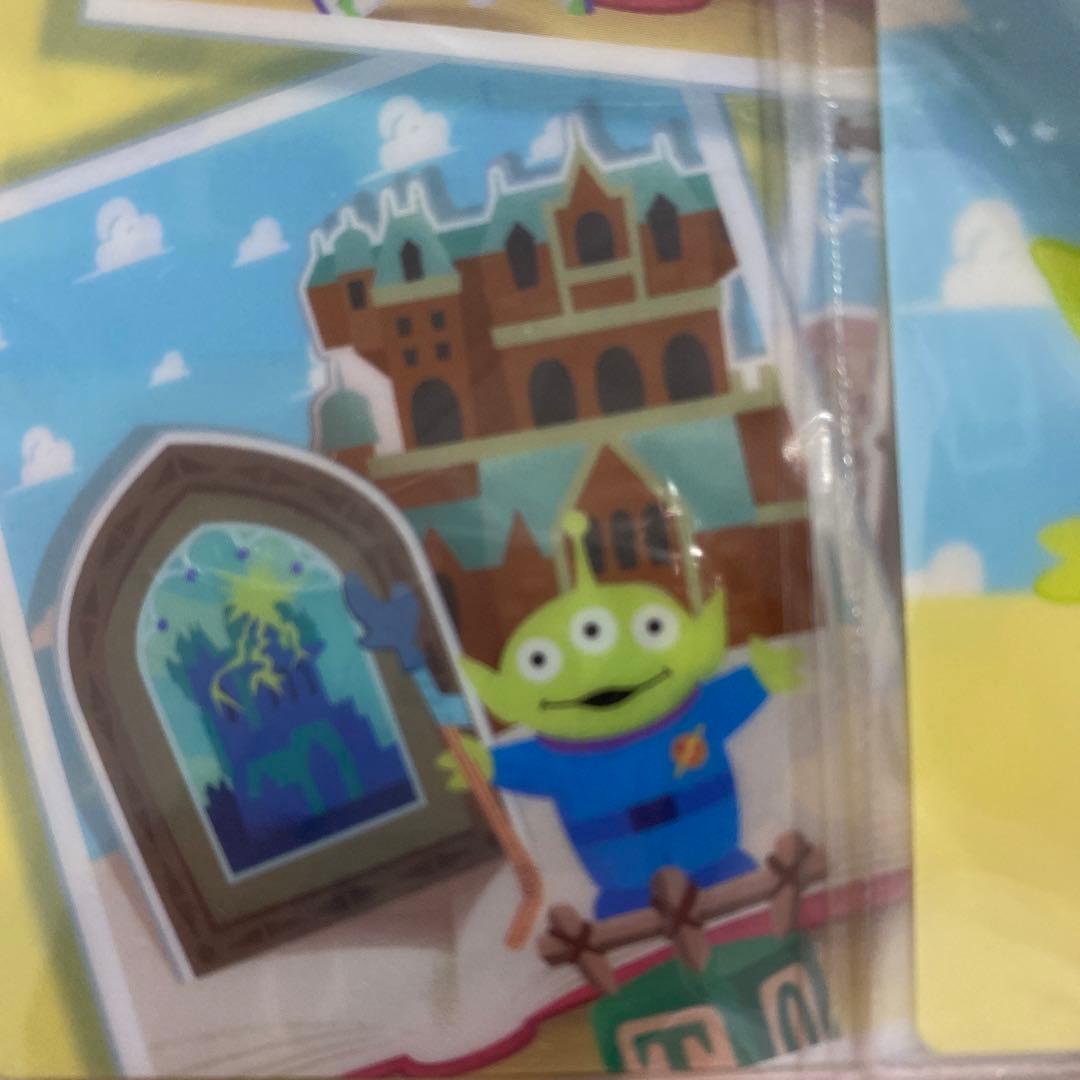 トイストーリー　タオル　ジップケース　ポストカード