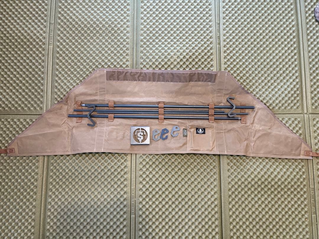 SOMABITO 焚き火パラレールハンガー＆風防兼ケース(コヨーテ)