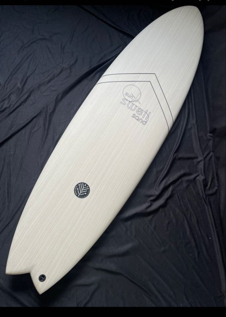 新品ウッドミッドツインフィッシュ6,6 ALOHA FISH ミッドレングス