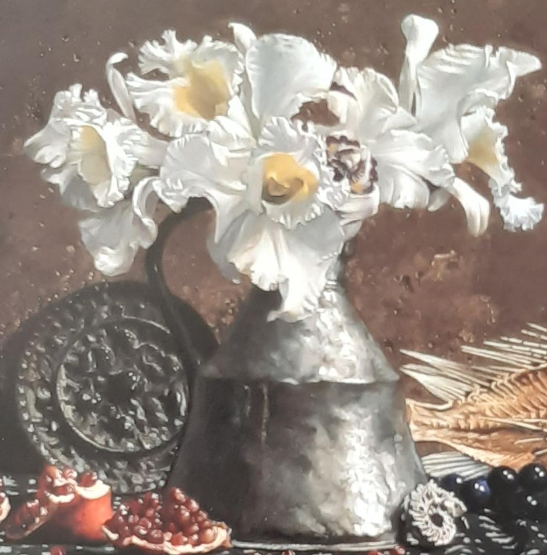 青木敏郎、「花・果実・魚」、希少画集の額装画、四季、風景、人気作品