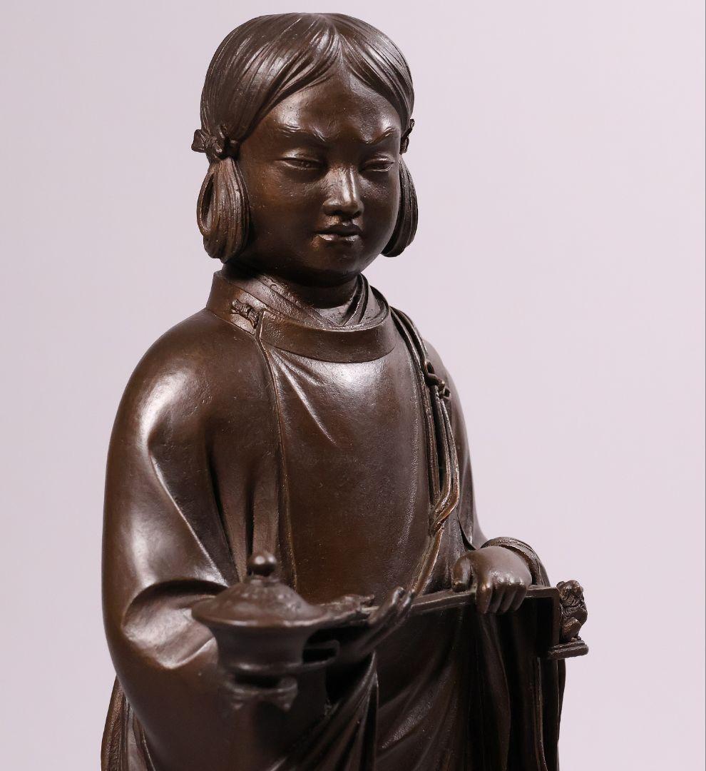 高村光雲 原型銅製「聖徳太子御考養之像」 和宗総本山四天王寺監修 【MA618】