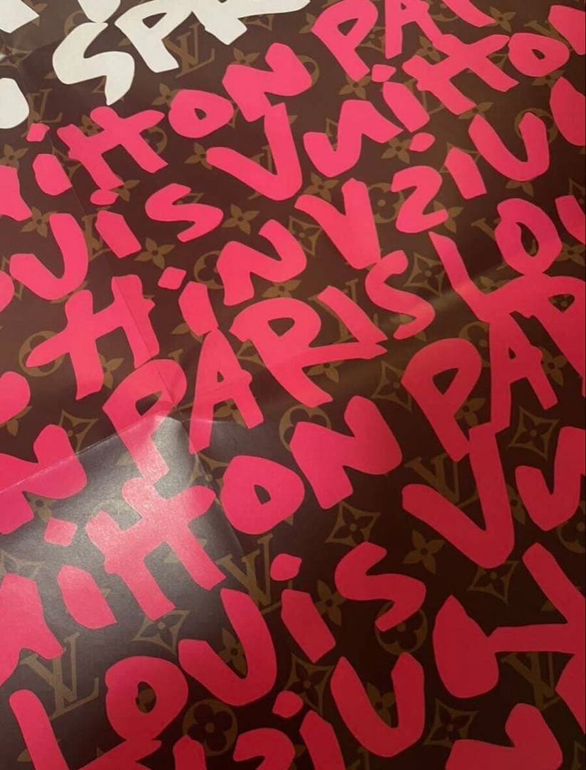 確実正規非売品 ルイヴィトン スティーブン スプラウス グラフィティー ポスター