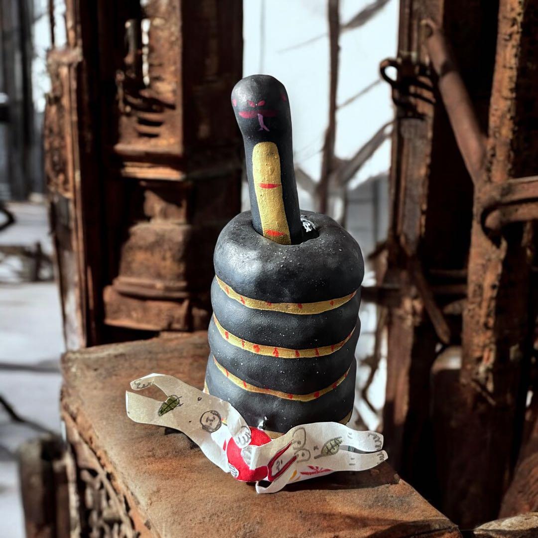 廃盤品 玩具ロードワークス 豊永盛人 琉球張子 巳年 郷土玩具 干支飾り