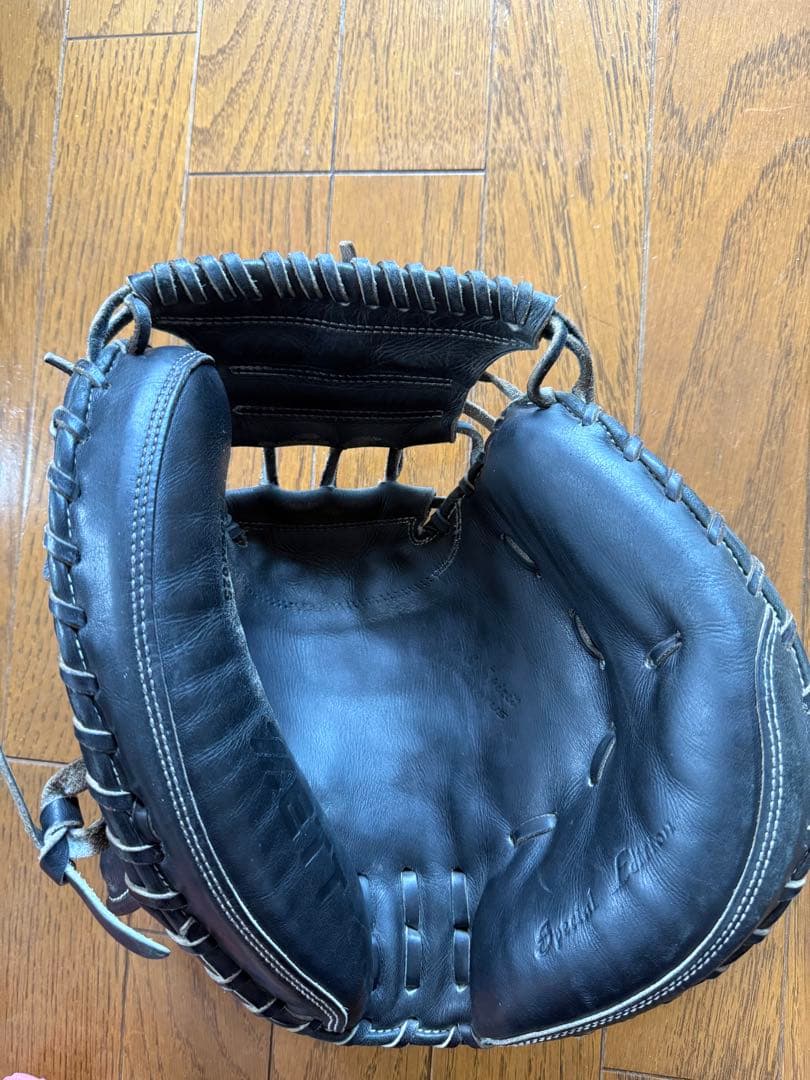 ZETT ブラックキャッチャーミット（硬式）