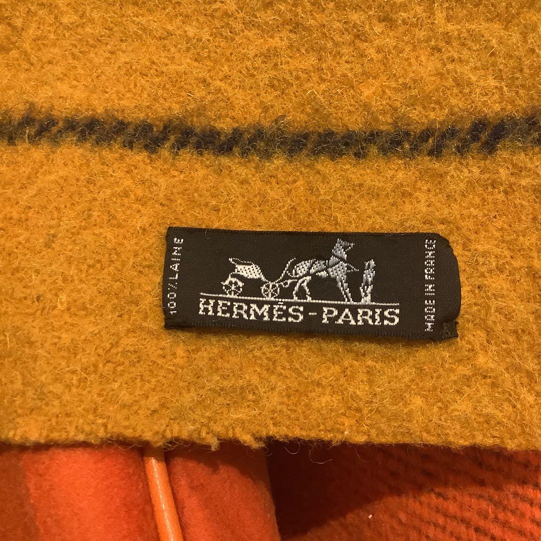 エルメス HERMES ロカバール ウール100％ 大判 ブランケット 毛布