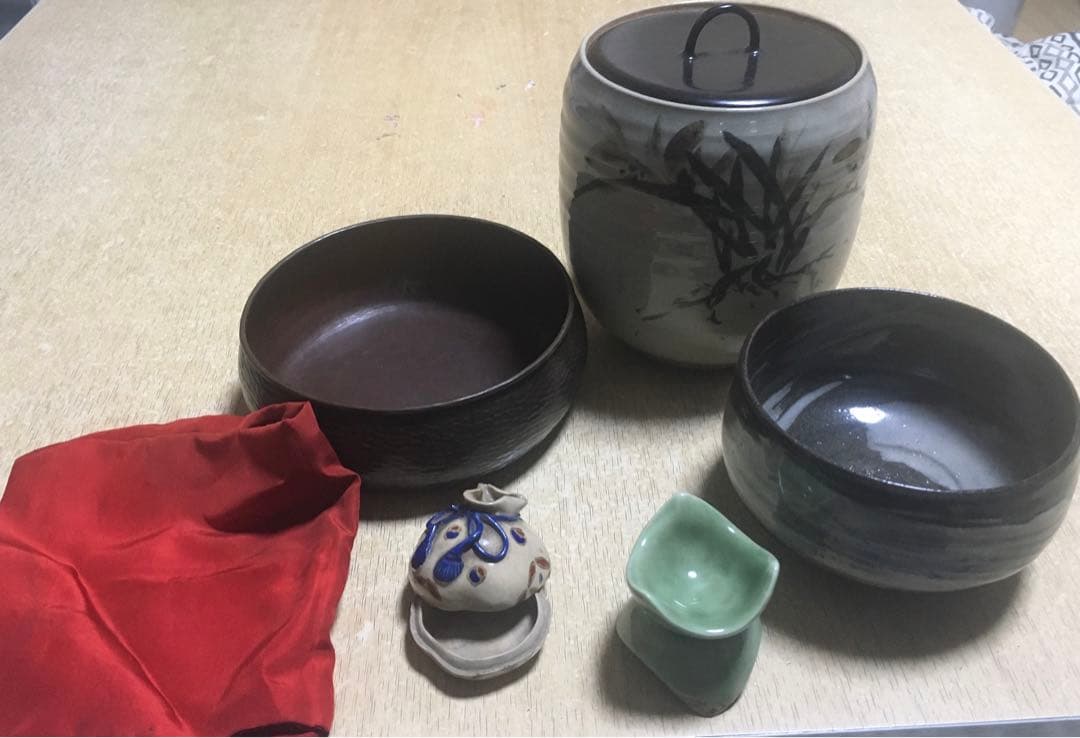 茶道具セット 短冊箱　骨董品　アンティーク　レトロ