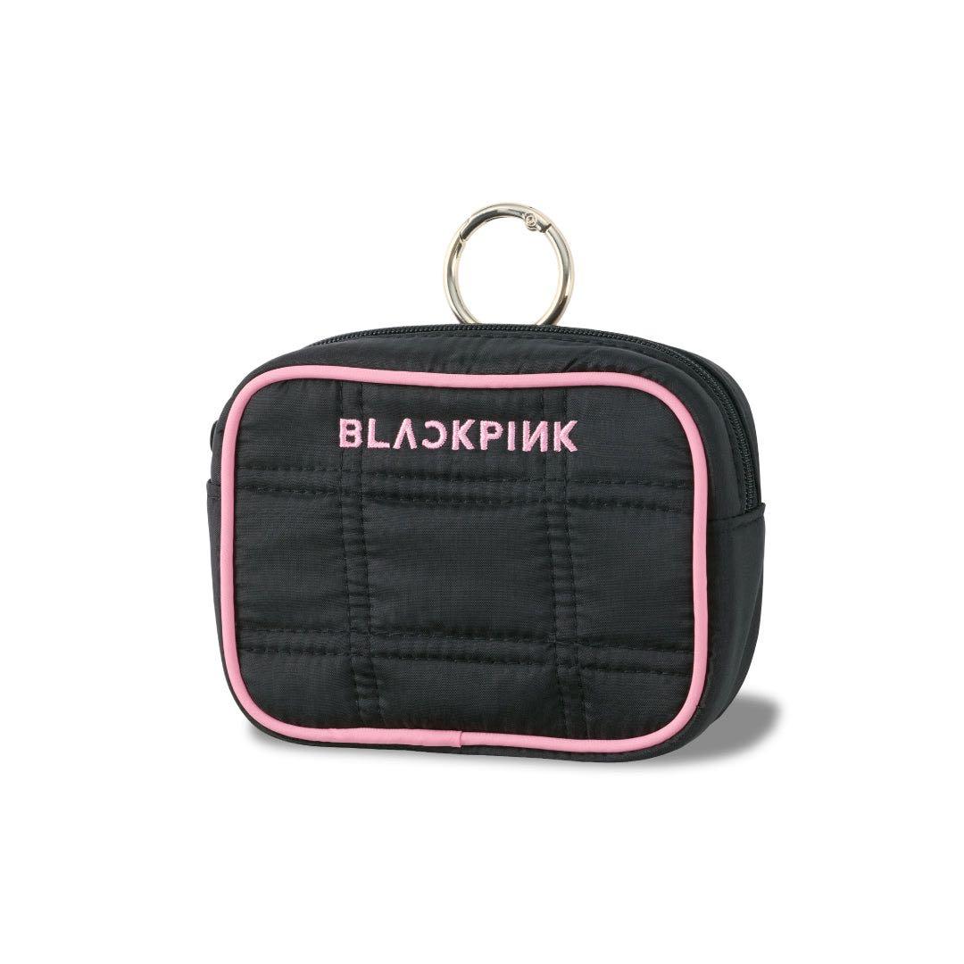 【BLACKPINK】ボストンバッグ&ポーチ ブラックピンク