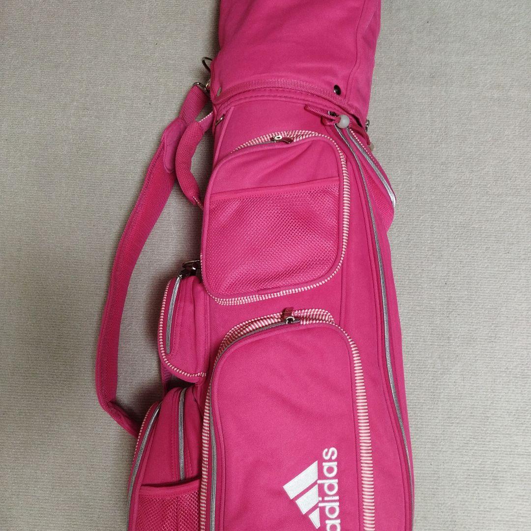 adidas ゴルフバッグ ピンク キャディバッグ 美品