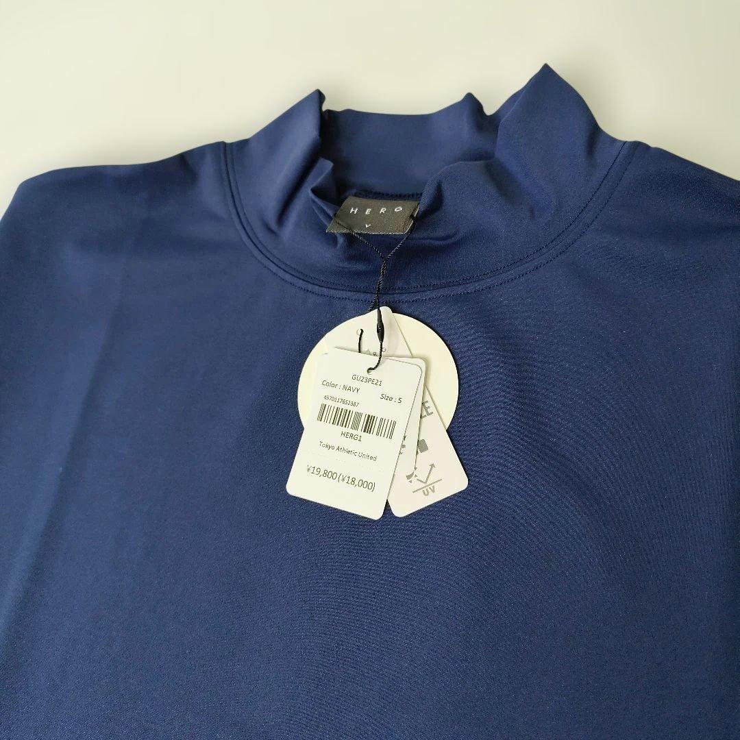 ※新品未使用タグ付き※HERG１モックネック半袖シャツ