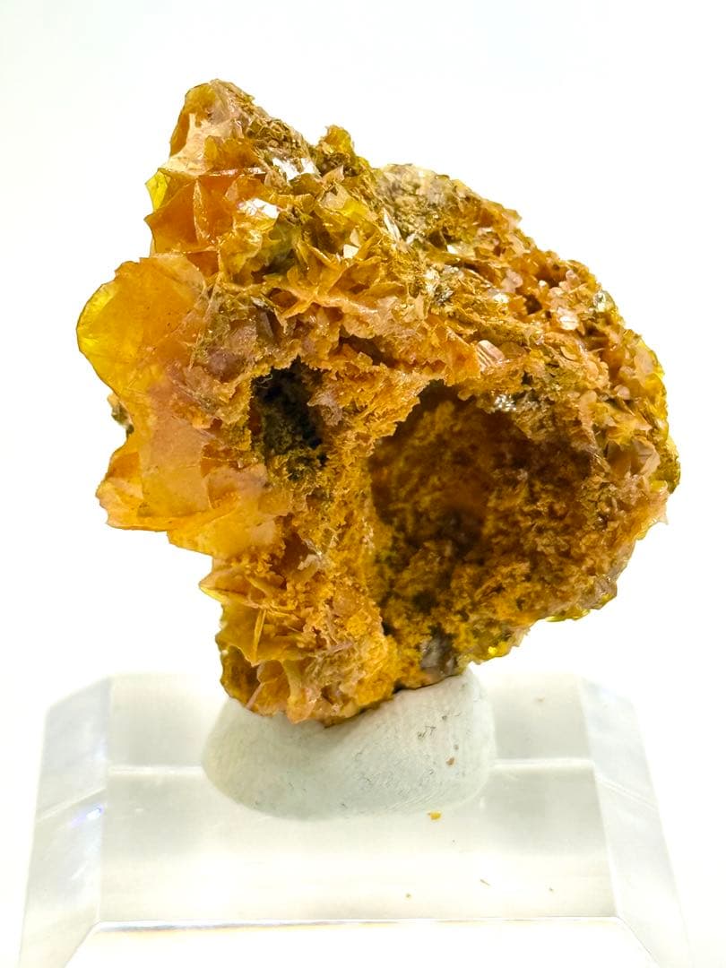 ウルフェナイト　モロッコ産　原石　鉱物標本　水晶　天然石　モリブデン鉛鉱