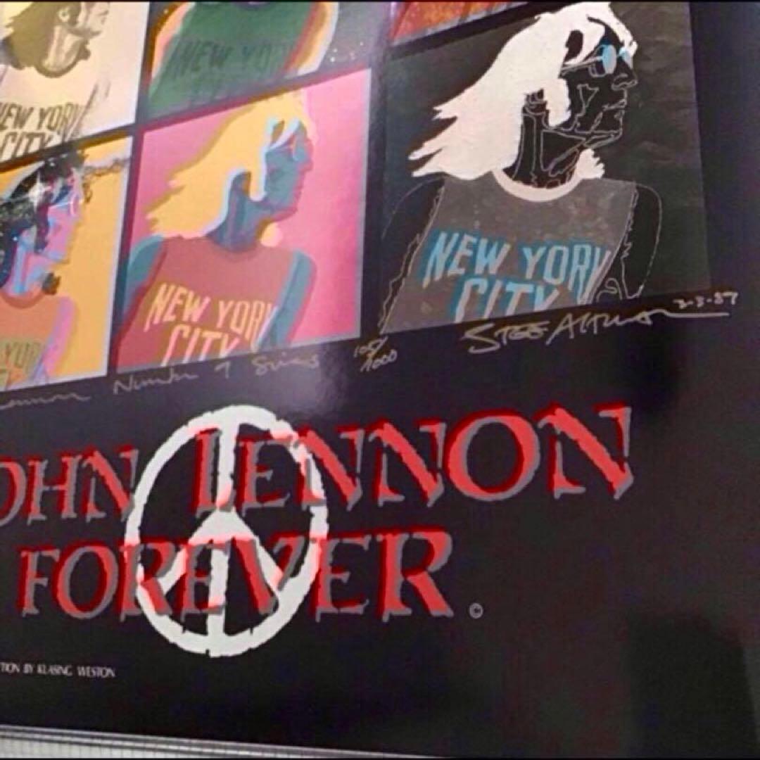 ジョンレノン Number 9 ポスター 1989年 限定1000