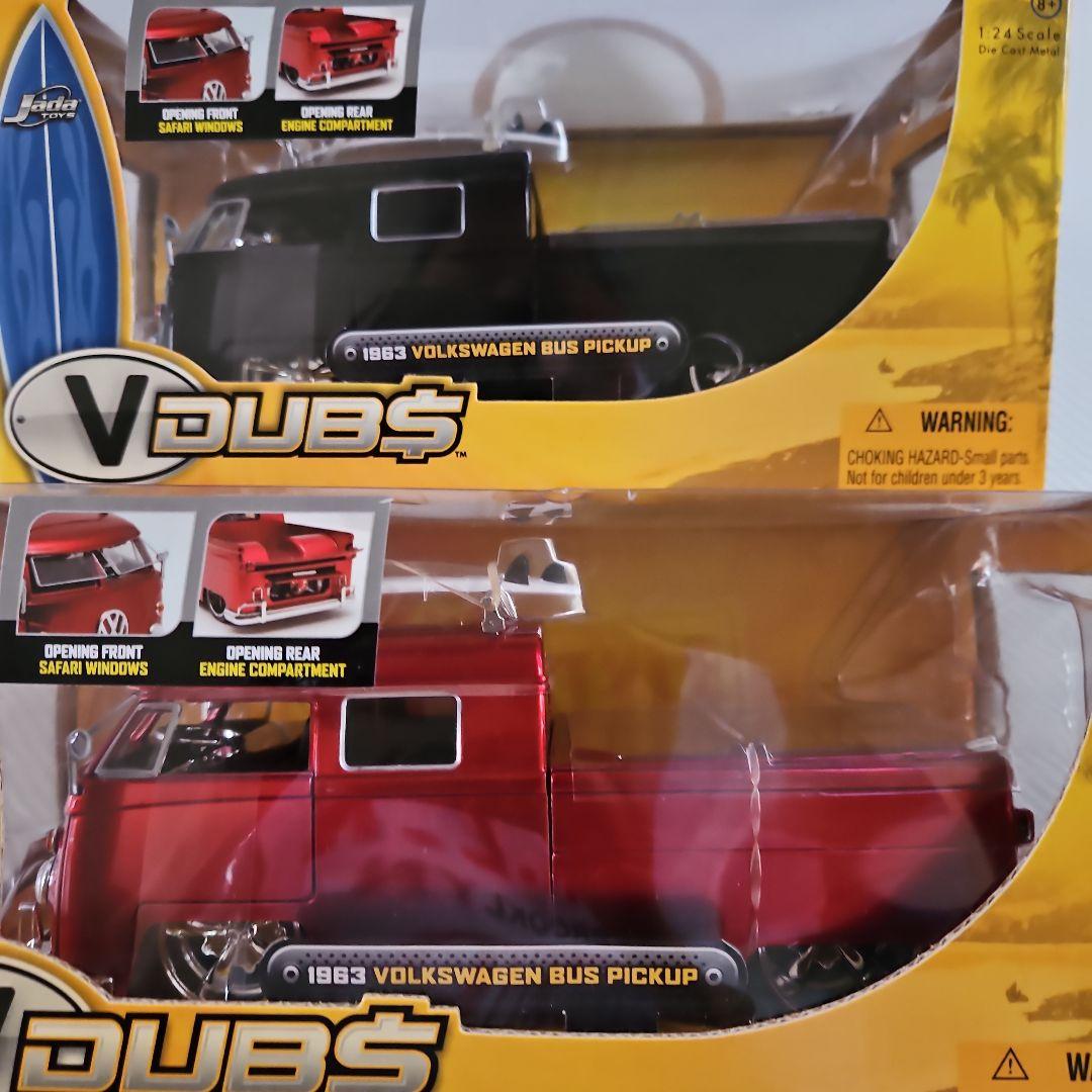 未使用❕1/24 1963 VW BUS PICKUP 黒 REDメタ