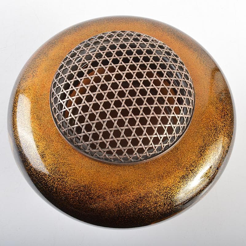 専用　輪島塗　山水蒔絵　三足香炉　純銀火屋　約61g　H　R5626